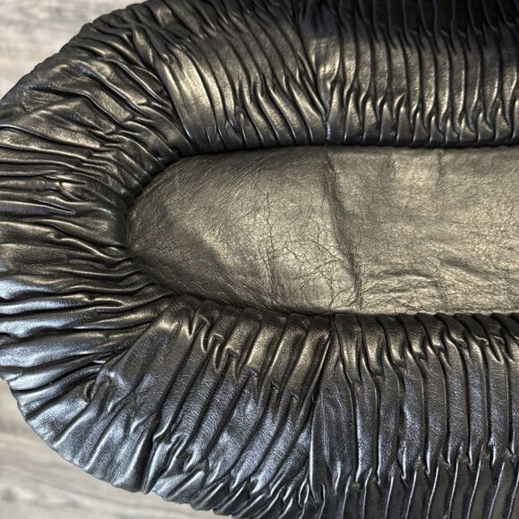 Coach Sophia Black Gathered Leather Handbag Purse Excellent Condition Used - Picture 10 of 13